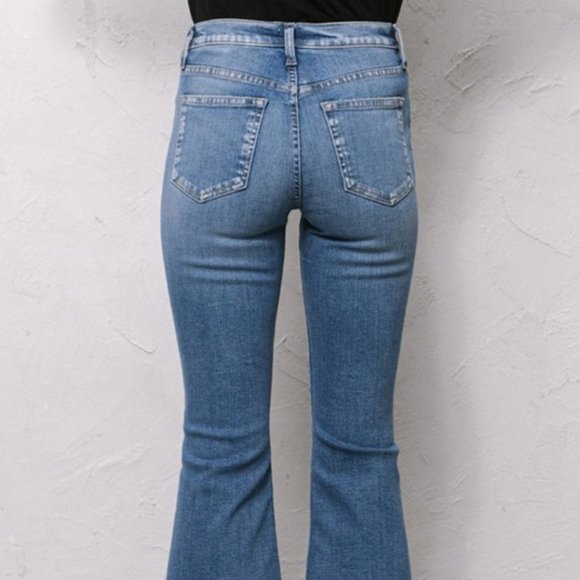 Women's Cropped Flare Jeans - Picture 2 of 7